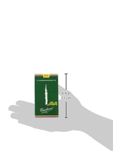 Vandoren Sr3025 Soprano Sax Java Reeds Strength 2.5; Box Of 10