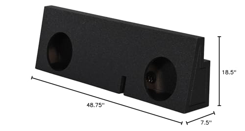 Qpower ''Qbomb'' Toyota Tacoma Double Cab '05 '22 Dual 12'' Sealed Woofer Box