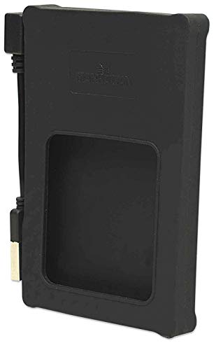 Manhattan Hi-Speed Usb 2.0 2.5-Inch Sata Drive Enclosure Black, Silicone (130103)