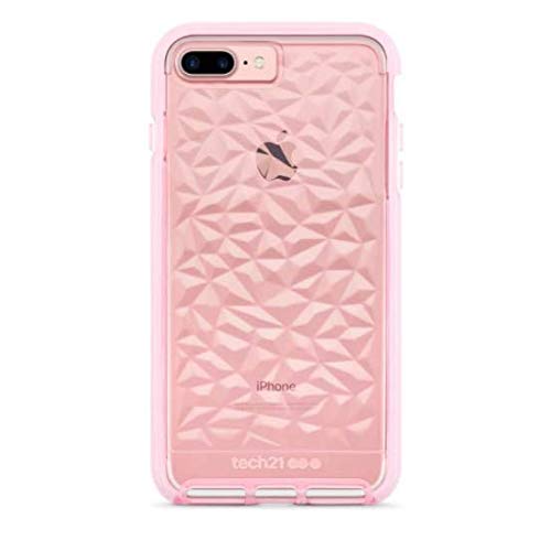 tech21 Evo Gem Phone Case with 12ft Drop Protection for iPhone 8 Plus/7 Plus - Rose Tint