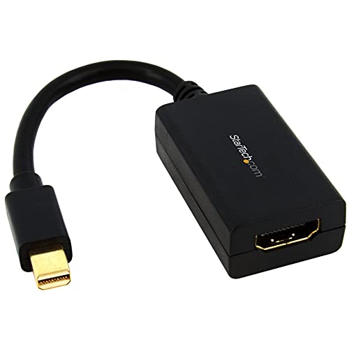 Startech.Com Mini Displayport To Hdmi Adapter   1080P   Thunderbolt Compatible   Mini Dp Converter For Hdmi Display Or Monitor (