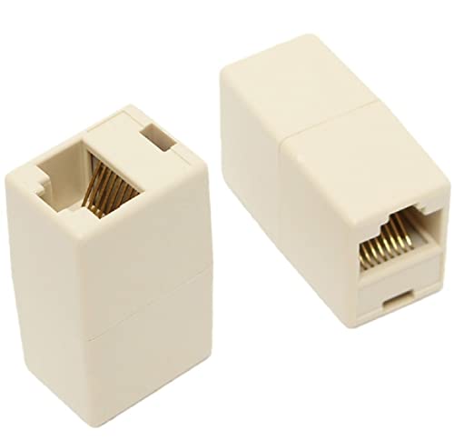 Fedus 10 Pcs Rj45 Cat5E Straight Network Cable Ethernet Lan Coupler Joiner Female To Female Connector