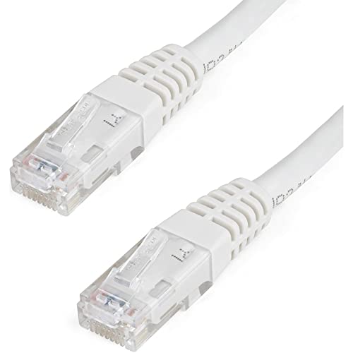 Startech.Com 75Ft Cat6 Ethernet Cable   White Cat 6 Gigabit Ethernet Wire  650Mhz 100W Poe++ Rj45 Utp Molded Category 6 Network/