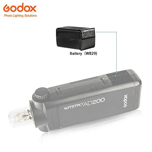 Godox Wb29 Dc 14.4V 2900Mah 41.76Wh Lithium Battery Power Pack For Godox Ad200Pro Ad200 Flash And Tuyung Cloth