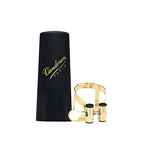 Vandoren Lc58Gp M/O Ligature And Plastic Cap For Tenor Saxophone; Gold Plated