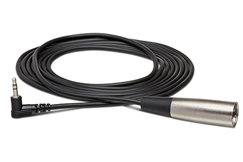 Hosa Xvm-101M Right Angle 3.5 Mm Trs To Xlr3M Microphone Cable, 1 Foot