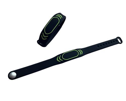 Yarongtech Rfid Wristband 13.56Mhz M1S50 Black Silicone Waterproof (Pack Of 2)
