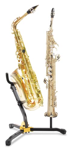 Hercules Ds533Bb Alto/Tenor And Soprano Saxophone Stand With Bag