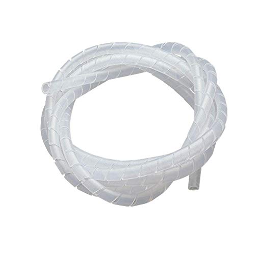 Rpi Shop  Transparent 6Mm(1/4Inch Inch) Spiral Cable Wrap, Cable Sleeve, Cable Organizer For Tv Pc Home & Home  Length : 10 Meter