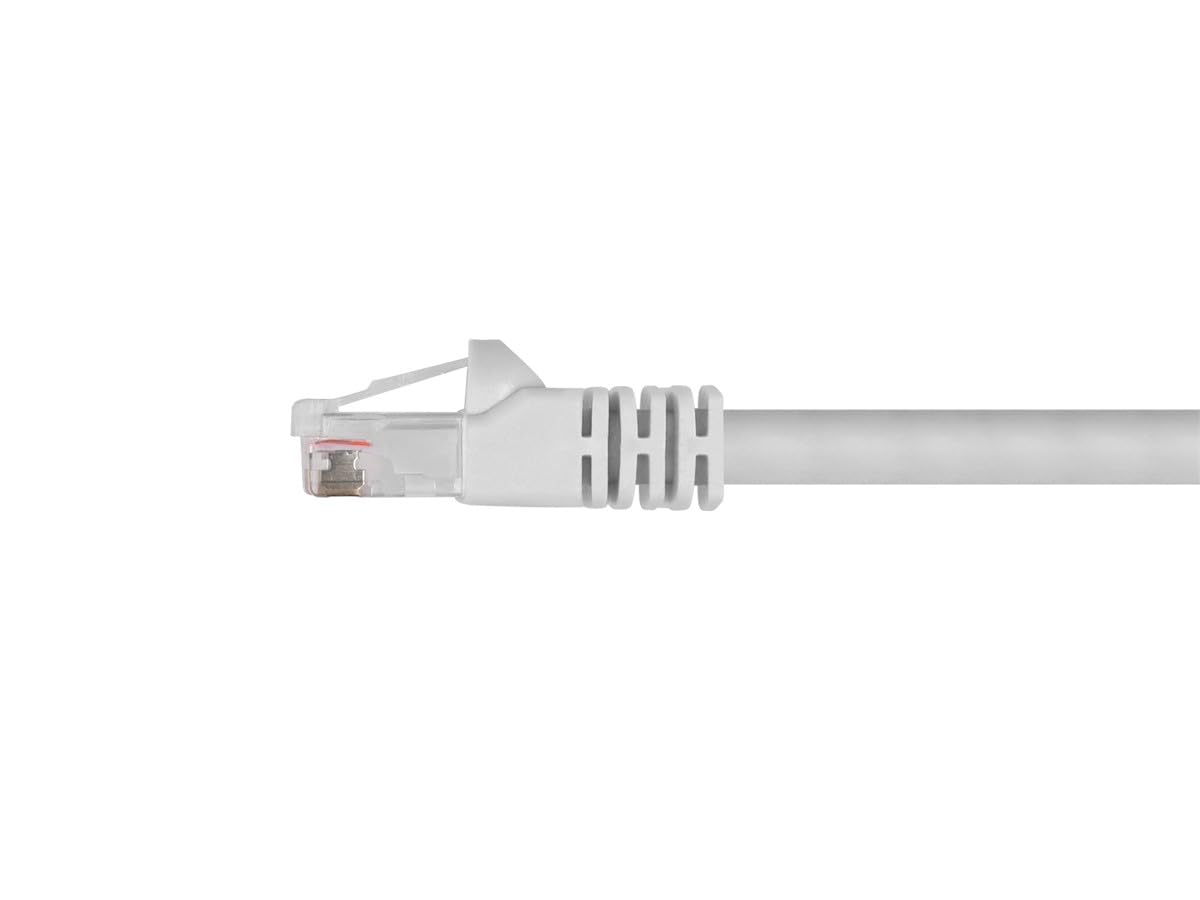 Monoprice Cat6 Ethernet Patch Cable   Snagless Rj45, Pure Bare Copper, 550Mhz, Utp, 24Awg, 3 Feet, White   Fullboot Series