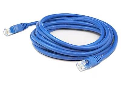 Addon 7Ft Blue Cat 6 Slim Pvc Ethernet Cable Snagless Clear-Claw Rj-45 M/M