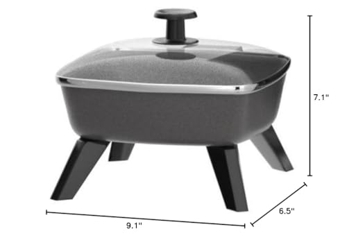 Toastmaster Electric Skillet, 6 Inch, Black