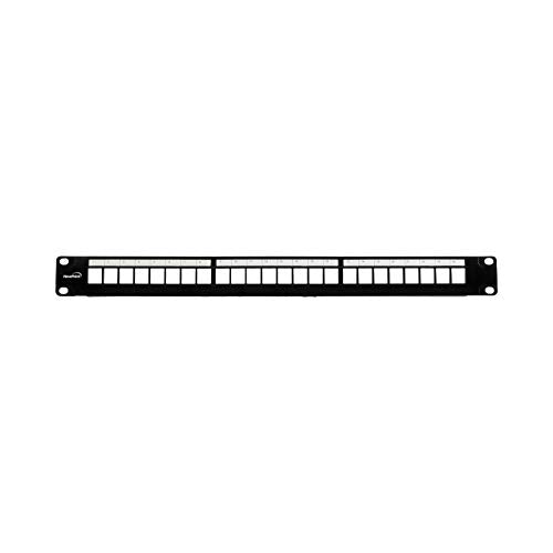 Navepoint 24 Port Modular Patch Panel,1U, Black
