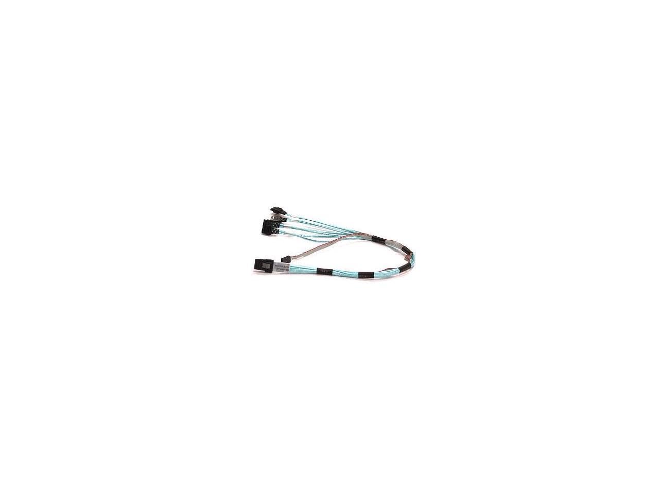 Supermicro Cable Cbl 0097L 03 30Awg 50Cm Ipass To 4 Sata With 50Cm Sb S Retail