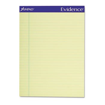 Ampad Evidence Recycled Writing Pads Pad,Perf,Ltr,Ca,50Sh,Recy (Pack Of4)