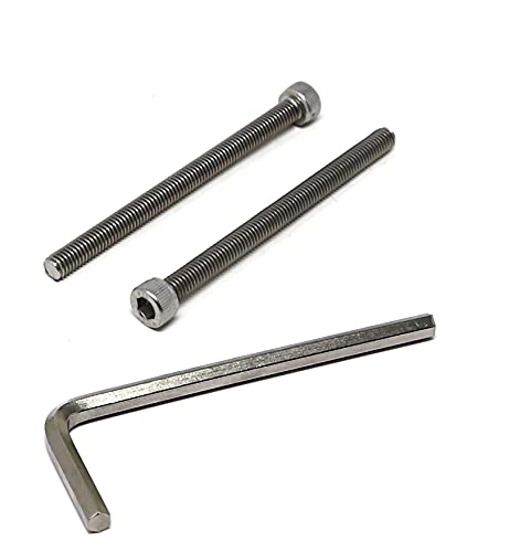 iexcell 10 Pcs M6 x 80 Thread Pitch 10 mm Stainless Steel 304 Hex Socket Head cap Screws Bolts Kit