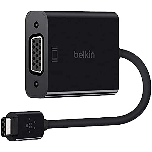 Belkin Usb Type C To Vga Adapter, Works With Chromebook Certified (5.9 Inches) (F2Cu037Btblk),Black