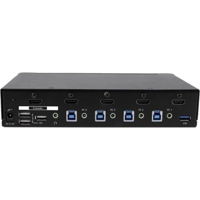 Startech.Com 4 Port Hdmi Kvm   Hdmi Kvm Switch   1080P   Usb 3.0 & Audio Support   Kvm Video Switch (Sv431Hdu3A2)