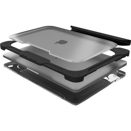 Extreme Shell-L For Macbook Pro 14 (2021 W/Touch Id - M1 Pro Chip ) (Black/Clear