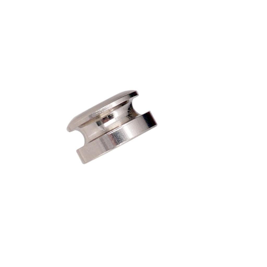 THE STYLE SUTRA 2 Pieces Guitar Strap Lock Button Threaded Jack For Guitar Parts Sliver