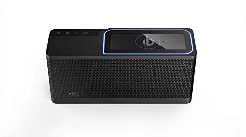 Emerson Er-Btw100 Portable Bluetooth Speaker With 20 Watt Stereo, Qi Wireless Charging, Hands Free Calling And Additional Usb Ch