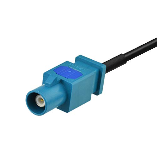 Bingfu Universal Vehicle Car Stereo Fm Am Radio Antenna Adapter Cable Fakra Z Male To Din Plug Connector Cable 15Cm 6 Inch For C