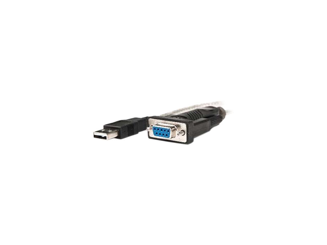 Rocstor 5Ft Usb To Null Modem Rs232 Db9 F/M