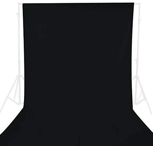 Gfcc Black Backdrop Curtain   Polyester 6Ft X 10Ft For Wedding Party Banquet Fabric Backdrop