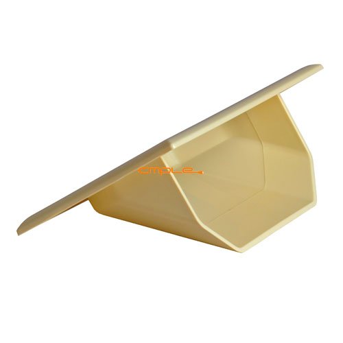 Cmple - Wall Plate - 3-Gang Recessed Low Voltage Cable - Lite Almond