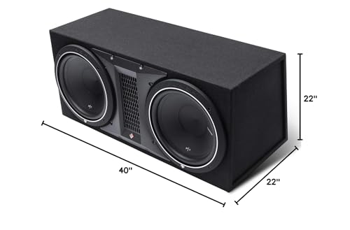 Rockford Fosgate Punch P1 2X12 Dual P1 12' Loaded Subwoofer Enclosure Ported