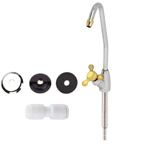 Konvio Neer Imported Stainless Steel Ro Faucet Tap For Undersink Water Purifiers | Durable Kitchen Sink Tap For Ro System (1 Pie