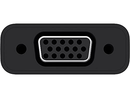 Belkin Usb Type C To Vga Adapter, Works With Chromebook Certified (5.9 Inches) (F2Cu037Btblk),Black