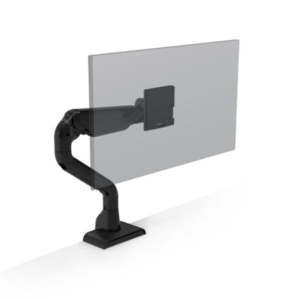 E5 Single Dynamic Monitor Arm, Black, Holds 5-45 Lbs, Up To 49In Screen