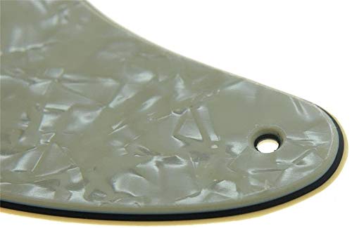 Dopro 5 Hole Vintage Tele Guitar Pickguard Scratch Plate Fits Usa/Mexican Fender Telecaster Aged Pearl