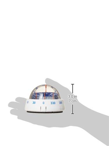 Ritchie Navigation Xp 98W X Port Tactician Surface Mount Compass, White With Blue Dial