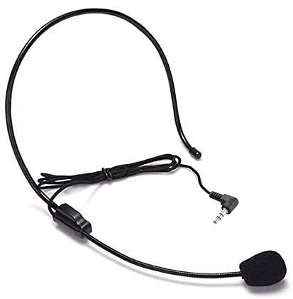 Akingdleo Over Ear 3.5Mm Hands Free Cardioid Wired Audio Boom Condenser Classroom Mic Headset Microphone Mic For Uhf 938 Atg 100