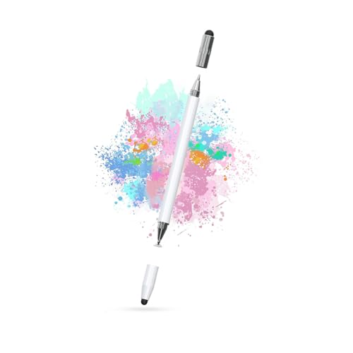 Elfora 4in1 High Precision Universal Capacitive Stylus Pen for Touch Screens with Pen Functionality | Lightweight Aluminum Bod