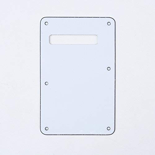 Musiclily 6 Hole Strat Back Plate Tremolo Trem Cavity Cover for Fender USA/Mexican Standard Stratocaster Modern Style Electric G