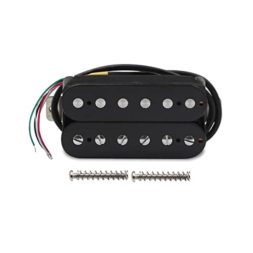 Fleor Black Guitar Humbucker Pickups Alnico 5 Bridge Pickup 15 16K