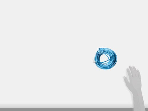 50 Feet Blue Cat5E Crimp Patch Cable