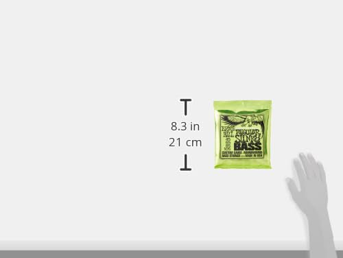Ernie Ball Medium Scale Regular Slinky Nickel Wound Bass Guitar Strings, 45 105 Gauge (P02856)
