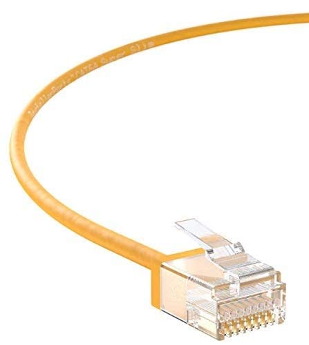 Installerparts Ethernet Cable Cat6A Super Slim Cable Utp 5 Ft (10 Pack)   Yellow   Professional Series   10Gigabit/Sec Network/H