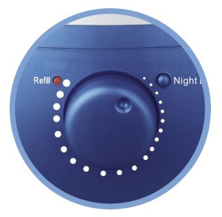 Ultrasonic Humidifier With Frangrance Diffuser And Night Light (Blue)