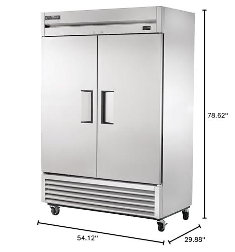 True T-49-Hc Reach-In Solid Swing Door Refrigerator With Hydrocarbon Refrigerant, Holds 33 Degree F To 38 Degree F, 78.625 Heigh