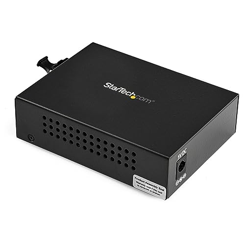 Startech.Com Multimode (Mm) Lc Fiber Media Converter For 10/100/1000 Network   550M   Gigabit Ethernet   850Nm   With Sfp Transc