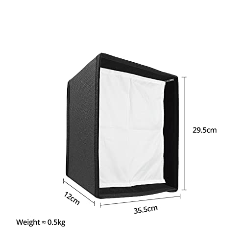 Ambitful 35.5Cm X 29.5Cm Led Video Light Diffuser Honeycomb Grid Softbox Led Panel Light Softbox + Honeycomb Grid For Led Panel