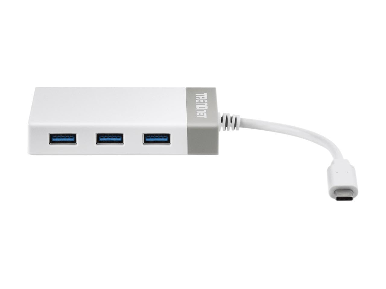 Trendnet 4 Port Usb 3.0 Compact Mini Hub With Built In Usb 3.0 Cable, Plug & Play, Compatible With: Linux, Windows, Mac, Nintend