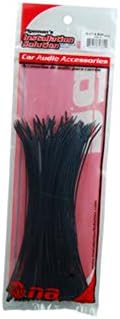 WIRE TIES 8 inch BLACK NIPPON 100 PCS
