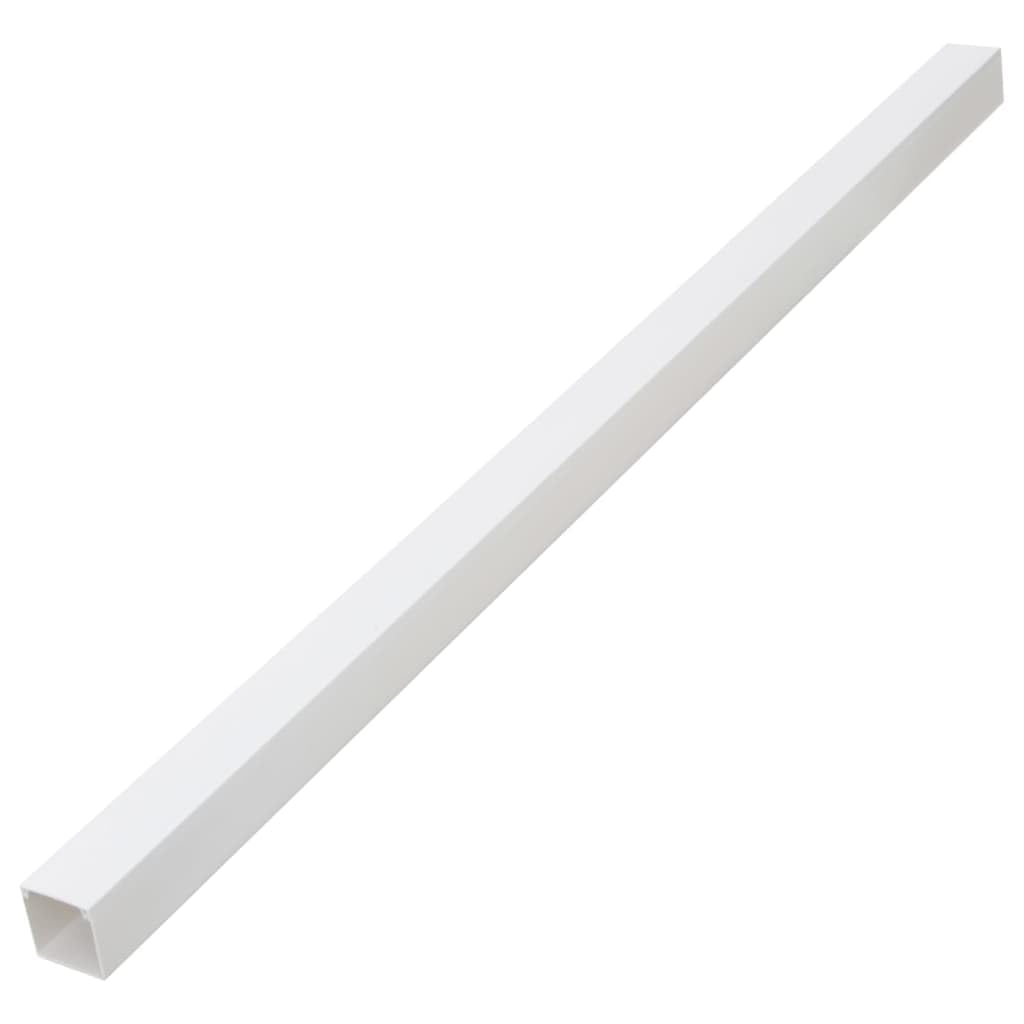 vidaXL Cable Trunking 3.9inchx1.6inch 98.4PVC