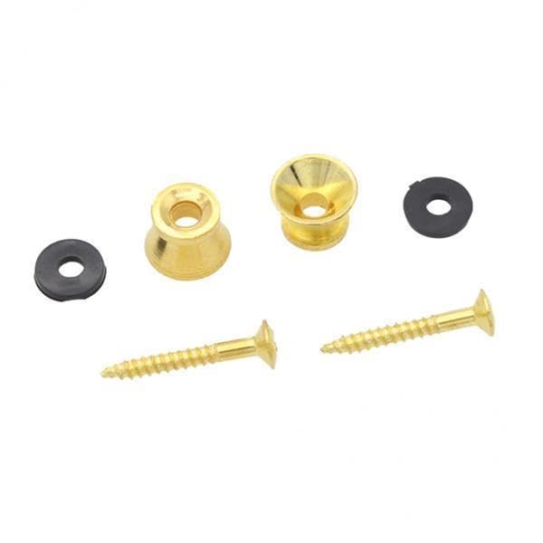 ECOMISTIQ6x2 Pieces Skidproof Belt Button Strap Lock for Guitar Bass Parts Golden|Musical Instruments & Gear|Guitars & Basses|Pa
